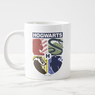 Caneca De Café Grande Brasão Estampado Vintage HOGWARTS™