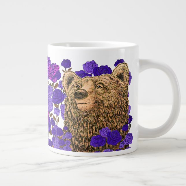 Caneca De Café Grande Brave Bear (Direita)