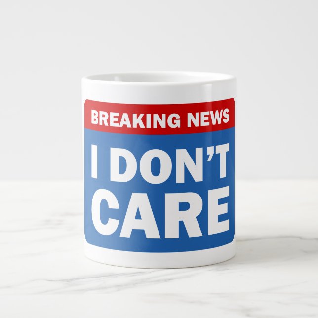 Caneca De Café Grande Breaking News (Frente)