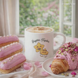 Caneca De Café Grande Brighter Together – Cute, lovely Couple Mug Gift