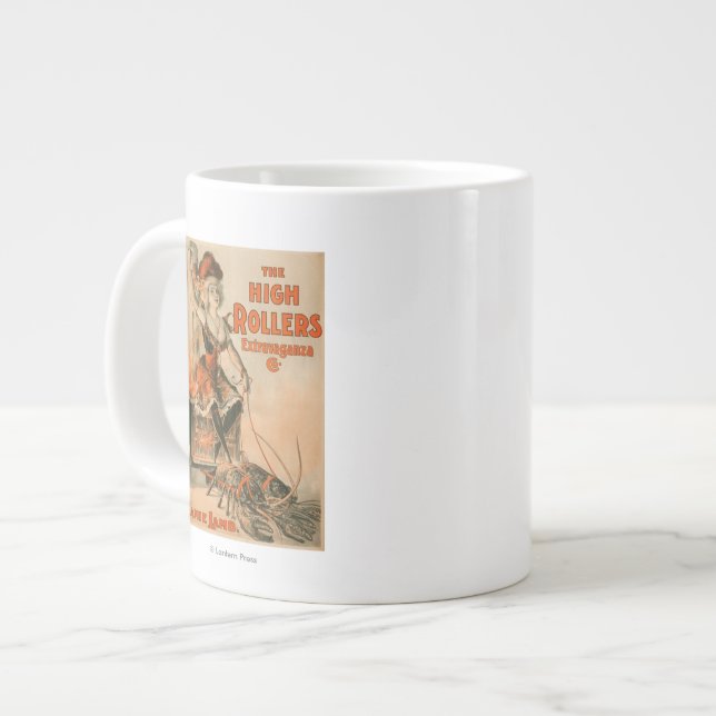 Caneca De Café Grande Brincadeira de "Mamie Lamb" com grandes cilindros (Frente Esquerda)