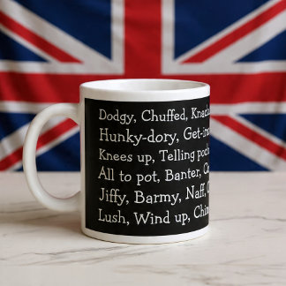 Caneca De Café Grande British Slang
