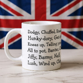 Caneca De Café Grande British Slang