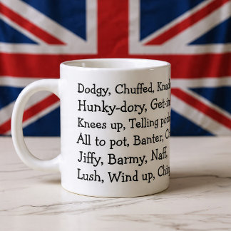 Caneca De Café Grande British Slang
