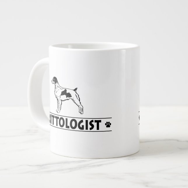 Caneca De Café Grande Brittany humorística (Frente Esquerda)