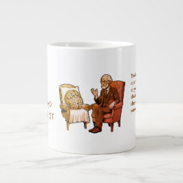 Caneca De Café Grande Brown Rorschach Freud Brain Psychologist Mental He