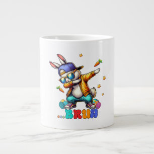 Caneca De Café Grande Bruh Dab Bunny Páscoa Engraçado