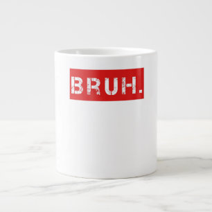 Caneca De Café Grande Bruh Engraçado Meme Dizendo Irmão Saudando Joven