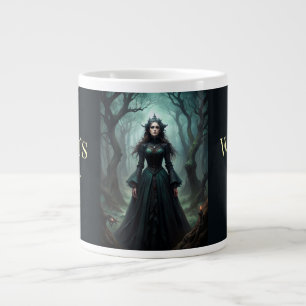 Caneca De Café Grande Bruxa da Floresta Gótica - O Descanso das Bruxas
