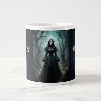 Caneca De Café Grande Bruxa da Floresta Gótica - O Descanso das Bruxas
