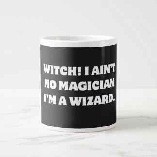 Caneca De Café Grande Bruxa Engraçada Humor de Feiticeiro Eu Não Sou Mág