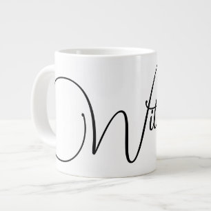 Caneca De Café Grande "Bruxa!" Mug personalizável