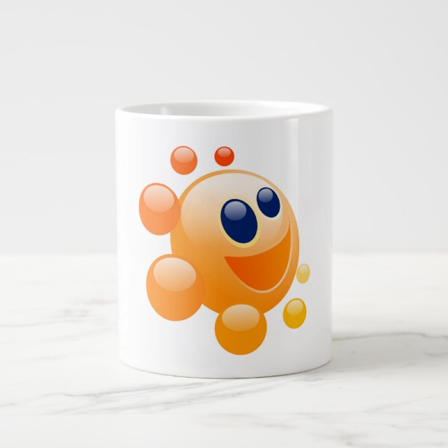 CANECA DE CAFÉ GRANDE BUBBLY SUN (Frente)