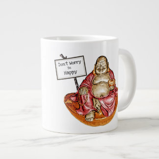 Caneca De Café Grande Buda Rindo