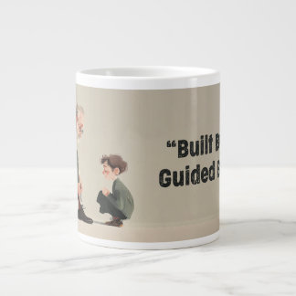 Caneca De Café Grande Built By Love. Guided By Dad