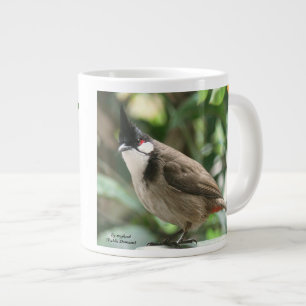 Caneca De Café Grande Bulbul Vermelho 20 oz. Mug by RoseWrites