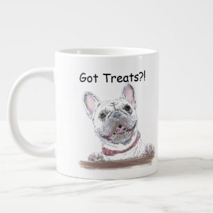 Caneca De Café Grande Buldogue Francês Super Bonito Recebeu Tratament