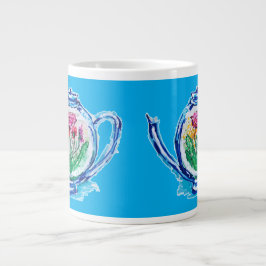 Caneca De Café Grande Bule de Flor