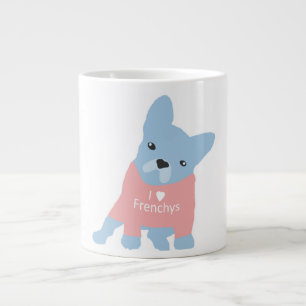 Caneca De Café Grande Bulldog Espresso Mug Francês