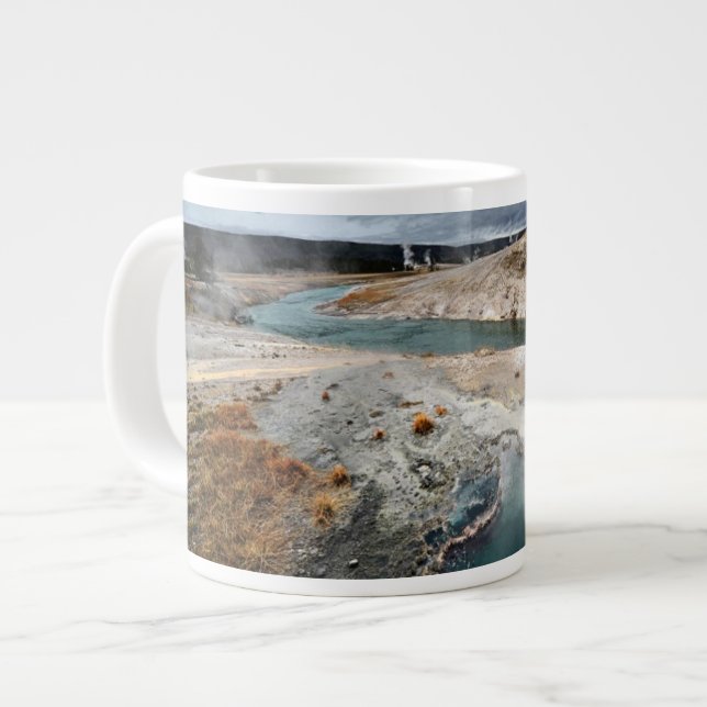 Caneca De Café Grande Buraco Azul (Frente Esquerda)
