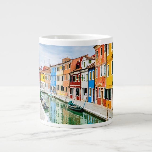 Caneca De Café Grande Burano, Itália (Frente)