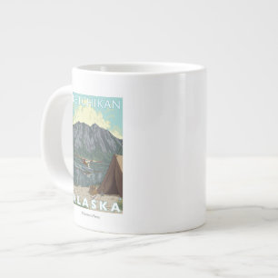 Caneca De Café Grande Bush Plane & Fisheries - Ketchikan, Alaska