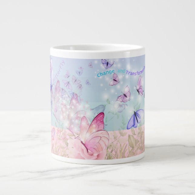 Caneca De Café Grande  Butterfly  (Frente)