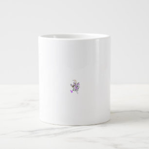 Caneca De Café Grande Butterfly Fairy Tattoo Vetor - Vintage Floral Art