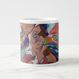 Caneca De Café Grande Butterfly Leaf Portrait Specialty Mug