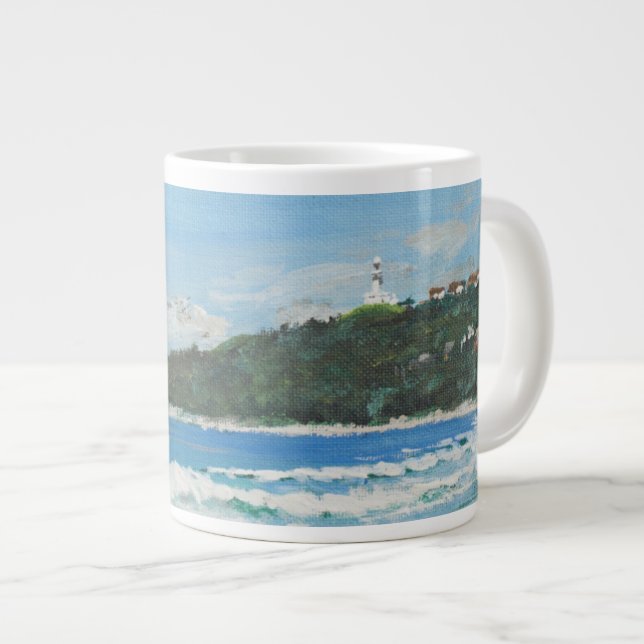 Caneca De Café Grande Byron Bay Austrália. 11/27/1998 (Frente Esquerda)