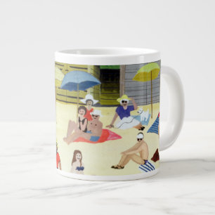 Caneca De Café Grande Cabanas 1991 da praia