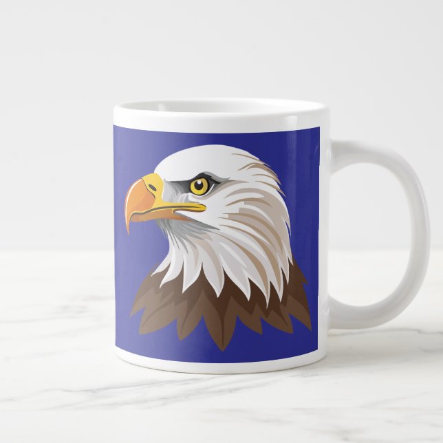 Caneca De Café Grande Cabeça de águia americana (Direita)