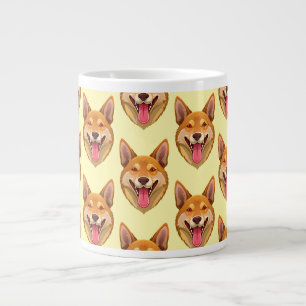Caneca De Café Grande Cabeça de dingo cão selvagem australiano
