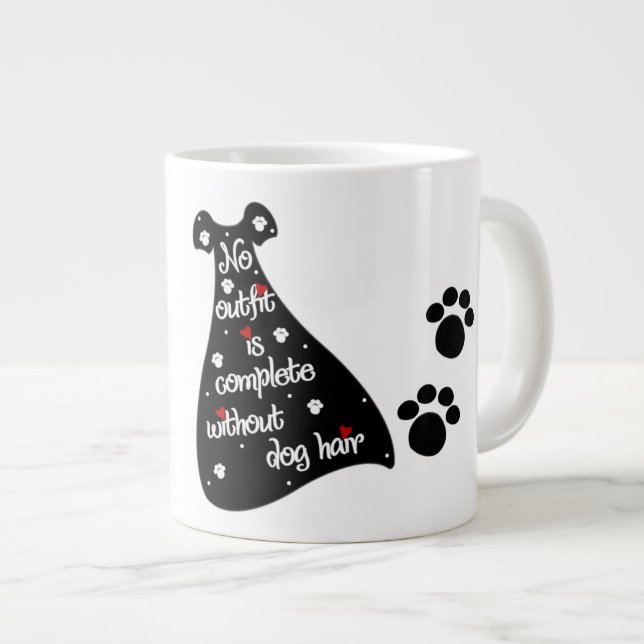 Caneca De Café Grande Cabelo de cão - Jumbo Mug (Frente Esquerda)