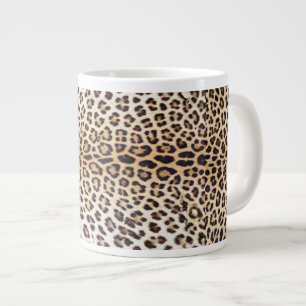 Caneca De Café Grande Cabelo-leopardo