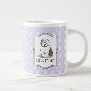 Caneca De Café Grande Cachorro Bonito OES Mãe Velha Cachorro Inglês Mãe