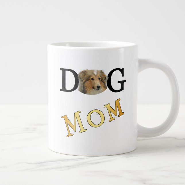 Caneca De Café Grande Cachorro Mãe Collie Proprietários (Direita)