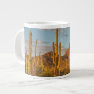 Caneca De Café Grande Cacto saguaro ao pôr do sol, Arizona