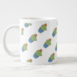 Caneca De Café Grande Cacto Whimsical