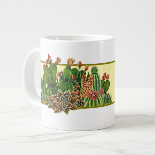 Caneca De Café Grande Cactos Especialmente