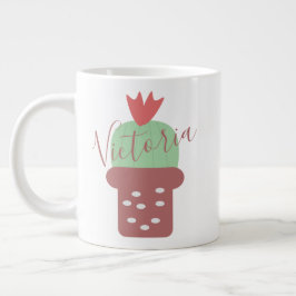Caneca De Café Grande Cactus Pott Dot Pote Name Giant Coffee Mug