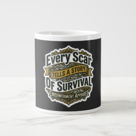 Caneca De Café Grande Cada Cicatriz Conta Uma História De Sobrevivência