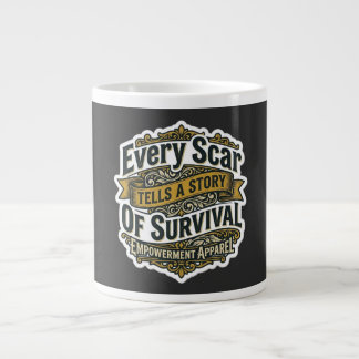 Caneca De Café Grande Cada Cicatriz Conta Uma História De Sobrevivência