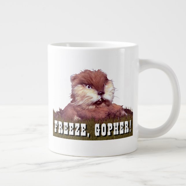 Caneca De Café Grande Caddyshack | Congelar, Gopher! (Direita)