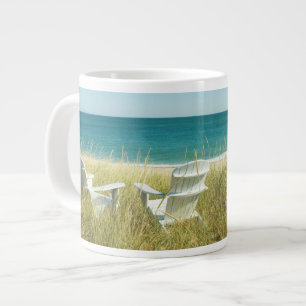 Caneca De Café Grande Cadeiras de Adirondack no Dunes