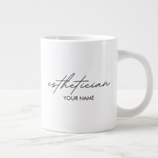 Caneca De Café Grande Caderno de Esteticista - Presente Personalizado
