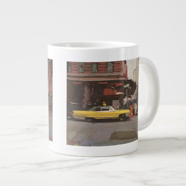 Caneca De Café Grande Cadillac amarelo 2012 (Frente Esquerda)