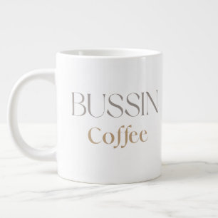 Caneca De Café Grande Café Bussin, Presente Engraçado para Amantes de Ca