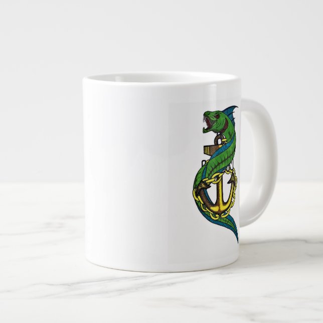 Caneca De Café Grande Café Chefe Real (Frente Esquerda)