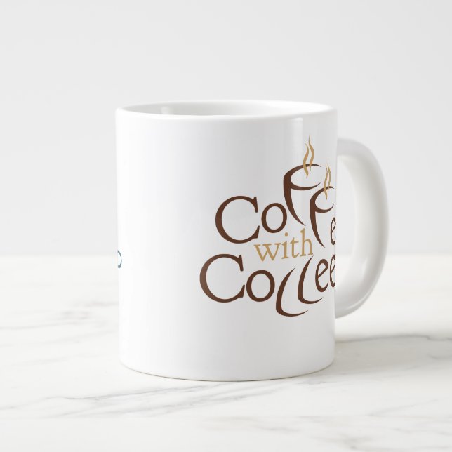 Caneca De Café Grande Café com Colleen Large (20oz) Mug (Frente Esquerda)